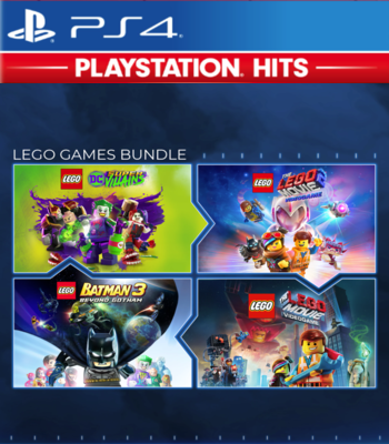Lego Conjunto (Batman 3 + Super Vilões + Movie 1 + Movie 2) – PlayStation 4 – Mídia Digital