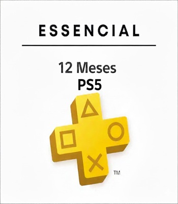 PlayStation Plus Essential PSN Plus Anual – PlayStation 5 - Mídia Digital